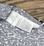 Calvin Klein Printed Mock-Neck Knit Top Abstract Inkwell Blue Multi XS
