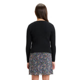 Art Class Girls Ribbed Cardigan Sweater 91367686 Black M