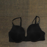 Calvin Klein Womens Essence Push-Up T-Shirt Bra QP2587O Black 38C
