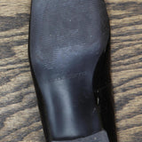 Liz Claiborne Womens Vintage Bow Low Block Heels 167402d83785a2 Black 6M