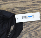 DKNY Womens Ruffle Plunge Underwire Tummy Control One-Piece Swimsuit Black XL