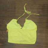 Wild Fable Women's Lace-Up Front Versatile Tiny Halter Top 84660376