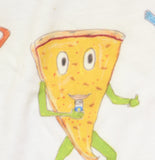 Unfortunate Portrait x BLM Womens Cotton Boxed Pizza Party Graphic Tee White XS