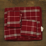 Charter Club Brushed Cotton Plaid 3-Pc. Quilt Set 100214894KG Red Combo King