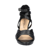 Easy Street Crissa Womens Round Open Toe Stiletto Heel Pumps CRISA Black 8W