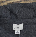 A New Day Womens Pleated Midi Sweater Dress 94331199 Charcoal Gray L