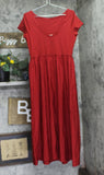 A New Day Backless Knit Maxi Dress 94736664 Red M