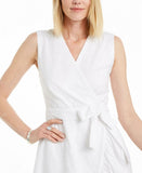 ZUZIFY Women's Cotton Eyelet Wrap Dress Z1-100093988MS White 14