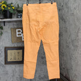 Dg2 by Diane Gilman Womens Distressed Straight Leg Jeans Peach Orange 16W Tall