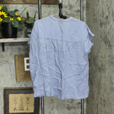 Splendid Women's Linen Blend Tunic Top 177097 Blue 2XL