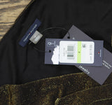 Tommy Hilfiger Ruched Velvet Puff Sleeve Fit Flare Dress Bronze / Black 4