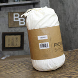 Home Collection 6-Piece Solid Microfiber Bed Sheet Set Ivory Off White Full