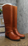 On 34th Womens Firesse Riding Boots 10019685500 Cognac Leather Brown 5.5M