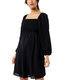 A Pea in the Pod Womens Woven Smocked Maternity Dress 6573967409287 Black XS