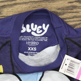 Hybrid Apparel Bluey Kids Girls Long Sleeve Graphic T-Shirt Tee Blue 2XS