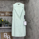 City Studio Juniors Sleeveless Button-Front Dress 1750SU4AT1 Mint Green S