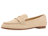Michael Michael Kors Womens Jennings Suede Loafer 40S6JNFP1S Khaki Brown 9M