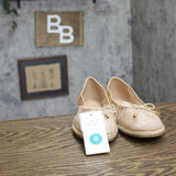 A New Day Womens Amara Flats Mesh Bow 94836363 Beige Brown 8M
