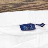 Denim & Co. Womens Regular Beach Pull-On Knit Pants A376429 White L