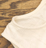 A New Day Elastic Waist Gauze Jumpsuit with Side Pockets Cream Off White L