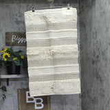 INK+IVY Bath Rug Hand-Woven Texture Shaggy 86382206 Natural Brown 20x32