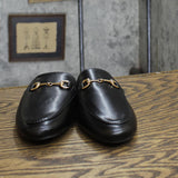 Alpine Swiss Erin Womens Flat Mules Loafers Round Toe Blackless Black 7M