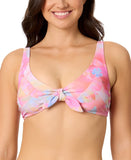 Salt + Cove Sunset Palms Tie-Front Bikini Top SC251004ST Multi Pink M