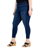 INC International Concepts Leg Frayed Hem Jeggings Jeans Pineapple Wash Blue 16W