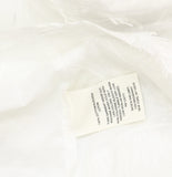 Skye's The Limit Textured Leaf Woven Blouse with Tie Neck White 2X