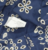 Shoshanna Embroidered Chambray Cover-Up Maxi Dress Chambray Blue / White M