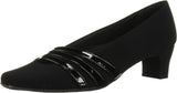 Easy Street Entice Squared Toe Pumps Women's Shoes ENTICE Black Suede 7.5M