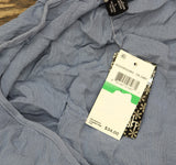 Stoosh Juniors Long-Sleeve Lace-Inset Peasant Blouse Top Blue L