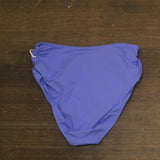Anne Cole Convertible High Waist Shirred Swim Bottom Periwinkle Blue Purple S