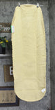 Home Weavers Ruffle Collection 100% Cotton Bath Rug Oval Long Yellow 21x54