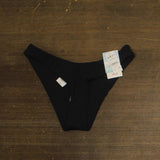 Roxy Solid Beach Classics Regular High Leg Bikini Bottom Anthracite Black M