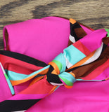 Trina Turk Womens Padded Swoop Reversible Bikini Swim Top 3673155 Pink Multi 8
