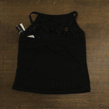 Island Escape Crochet Underwire Tankini Swim Top N760149 Black 10