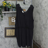 Maurices 24/7 Womens Plus Size Knit Sleeveless Romper 166fce77fbb4c0 Black 3X