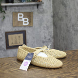 Universal Thread Sia Knit Woven Mary Jane Flats 94303633 Beige Brown 6.5M