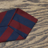Superba Mens Striped Polyester 3" Necktie 1667e8559bab88 Red / Blue One Size