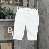 DG2 Womens Stretch Pull-On Bermuda Short 724451 White S