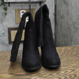 Sugar Women's Willetta Casual Heeled Boots Shoes SGR-WILLETTA Black 6M