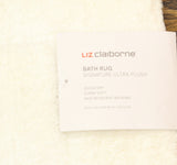 Liz Claiborne Signature Ultra Plush Bath Rug Mat White 24x40