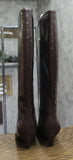 INC International Concepts Mid-Heel Knee High Boots Kitten Heel Brown Croc 6.5M