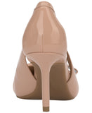 On 34th Womens Elayne Cutout Pumps Heels 10020348000 Nude Patent Brown 9.5M
