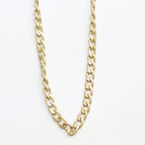 Womens Cable Chain Choker Necklace Gold Yellow 16'' + 3''