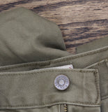 Woolrich X TGT Mid-Rise Straight Fit Cargo Pants Twill Jeans Olive Green 34x32