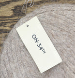 On 34th Womens Solid Brushed Beanie Rolled Cuff Fuzzy MO1542505 Oat Brown