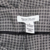 White House Black Market Vintage Geometric Print Dress Pants Black / White 8