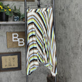 Nine West Womens Woven Pleated Maxi Skirt 1660b0ab593f8a Brown Multicolor S